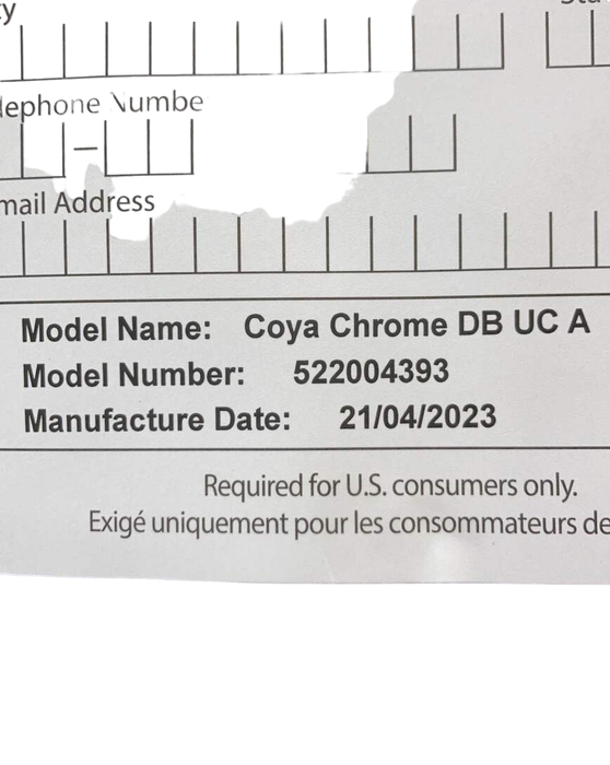 Shop Cybex Coya Stroller, 2023, Chrome, Sepia Black at Goodbuygears