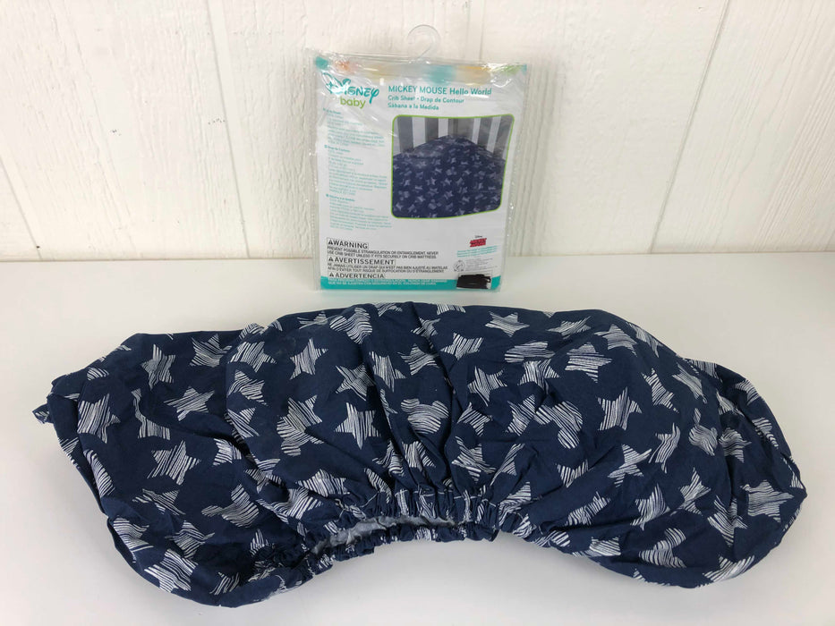 used Disney Mickey Mouse Fitted Crib Sheet