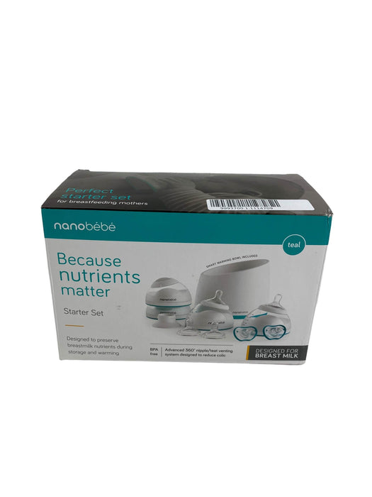Shop Nanobébé Breastmilk Bottle Starter Set, Teal at Goodbuygears
