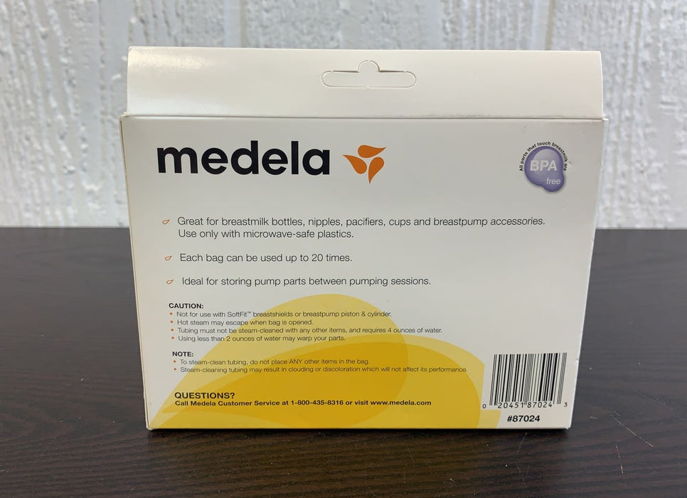 secondhand Medela Quick Clean Micro Steam Bags, Box of 5