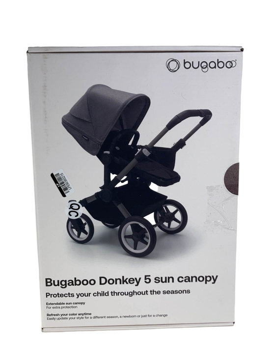 Shop Bugaboo Donkey 5 Sun Canopy, Grey Melange at Goodbuygears