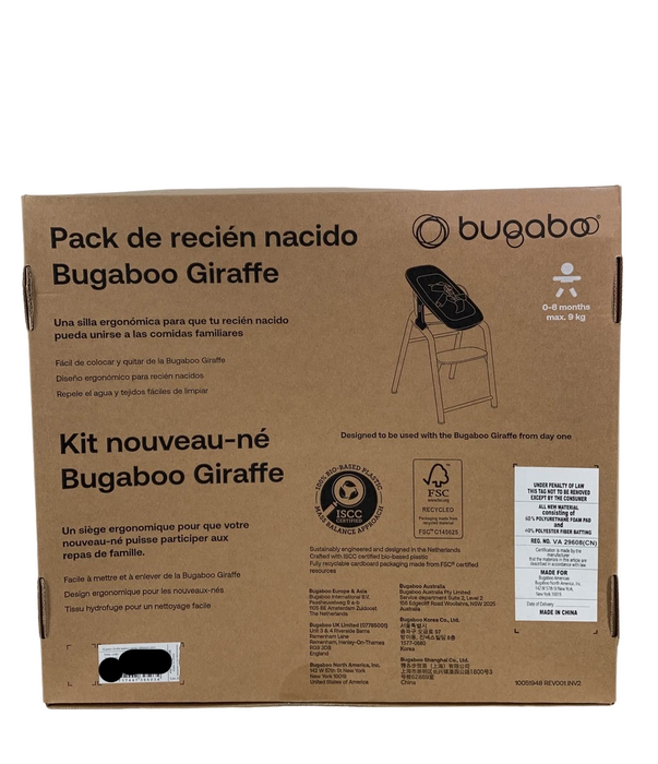 Shop Bugaboo Giraffe Newborn Set, Tornado Grey at Goodbuygears