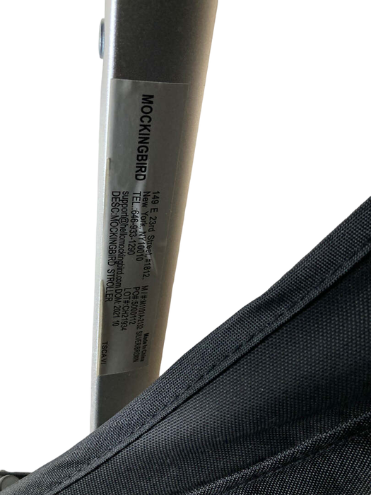 Shop Mockingbird Single Stroller, 2021, Black, Watercolor Drops, Silver With Penny Leather at Goodbuygears