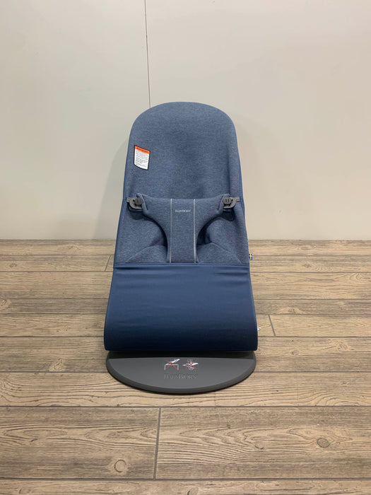 Shop BabyBjorn Bouncer Bliss, Dove Blue, 3D Jersey at Goodbuygears