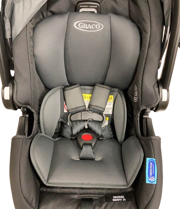 Shop Graco SnugRide SnugFit 35 Infant Car Seat, 2021, Gotham at Goodbuygears