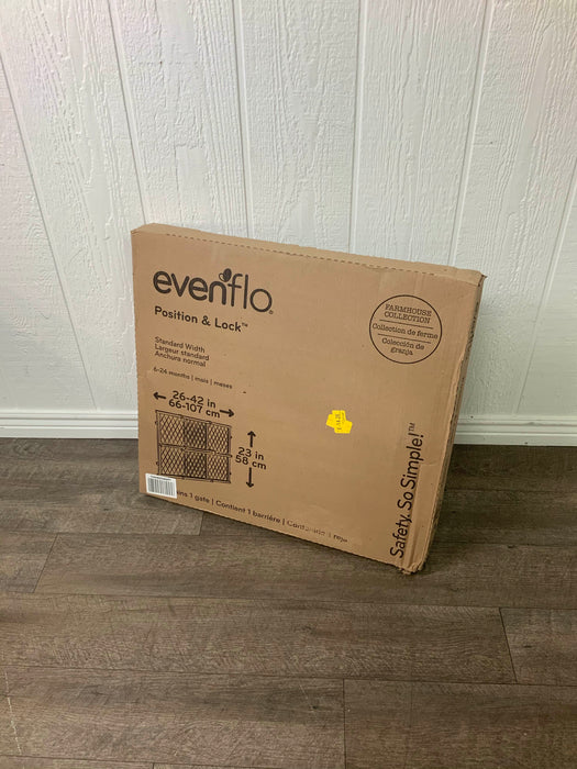 Shop Evenflo Position & Lock Adjustable Wood Baby Gate, Farmhouse Collection at Goodbuygears