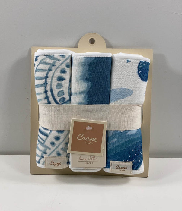 Shop Crane Baby Cotton Muslin Burp Cloth Set, Caspian at Goodbuygears