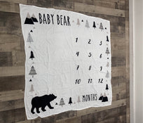 used Pondering Pines Milestone Blanket