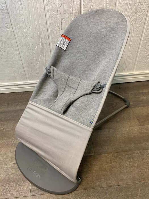 Shop BabyBjorn Bouncer Bliss, Light Grey, 3D Jersey at Goodbuygears