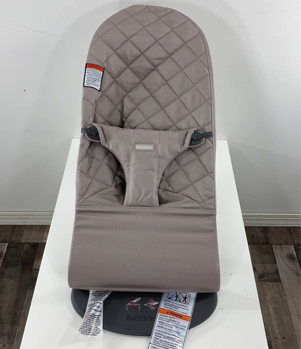 Shop BabyBjorn Bouncer Bliss, Sand Gray, Cotton at Goodbuygears