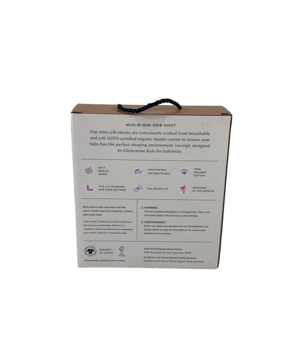Shop Babyletto Muslin Mini Crib Sheet, Oat Stripe at Goodbuygears