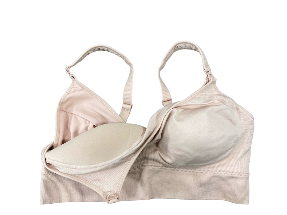 secondhand Momcozy Hands-Free Nursing And Pumping Bra, 2XL, Blush