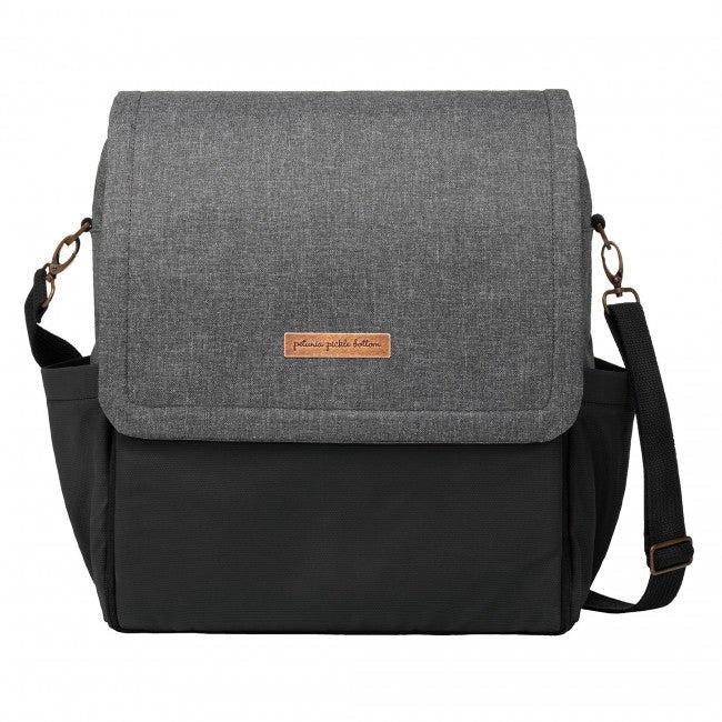 used Petunia Pickle Bottom Boxy Backpack Diaper Bag, Graphite Black