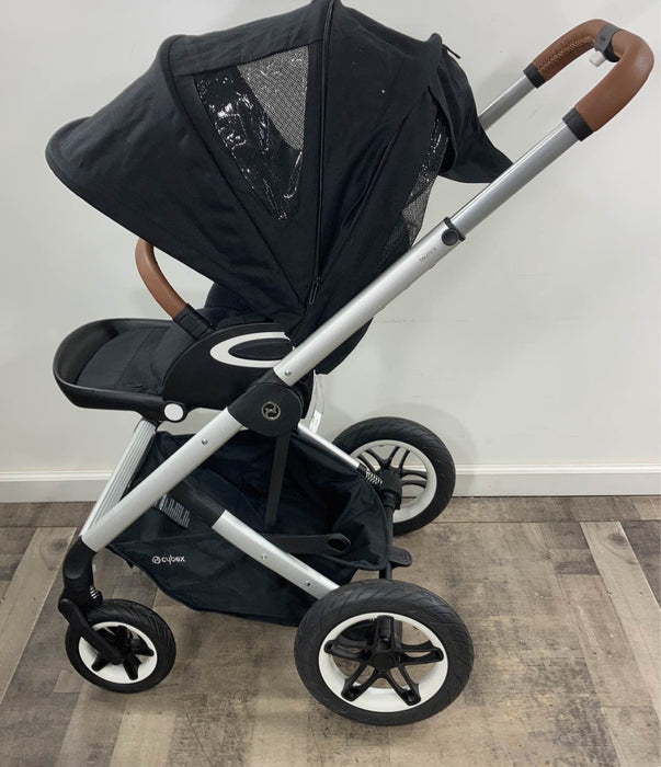 Shop Cybex Talos S Lux Stroller, 2022, Moon Black (Silver Frame) at Goodbuygears