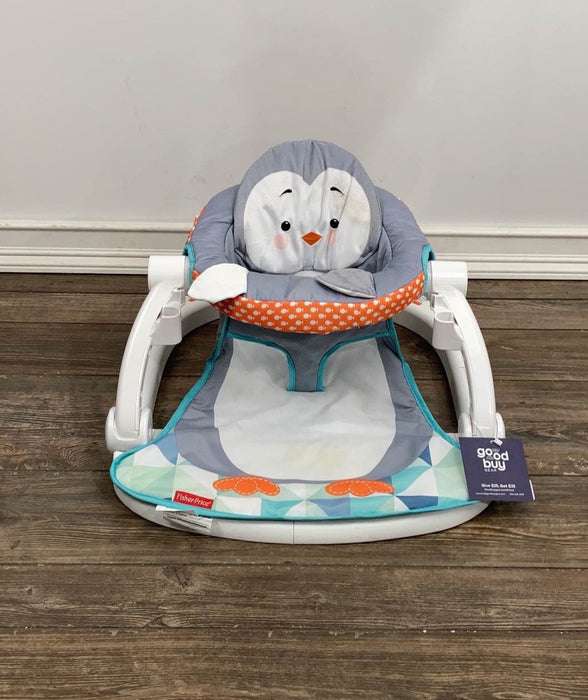 Shop Fisher Price Premium Sit-Me-Up Floor Seat with Toy Tray, Penguin at Goodbuygears