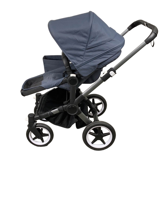 Shop Bugaboo Donkey 5 Mono Stroller, 2022, Graphite, Stormy Blue, Stormy Blue at Goodbuygears