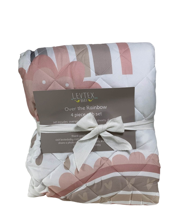Shop Levtex Baby Four Piece Crib Bedding Set, Over the Rainbow at Goodbuygears