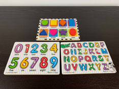 used BUNDLE Melissa & Doug Wooden Puzzles