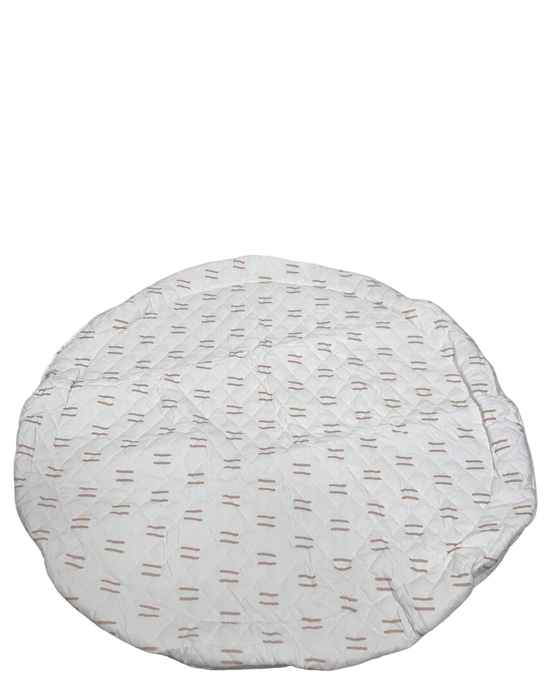 Shop Poppyseed Play Extra Padded Round Play Mat, Neutral Lines at Goodbuygears