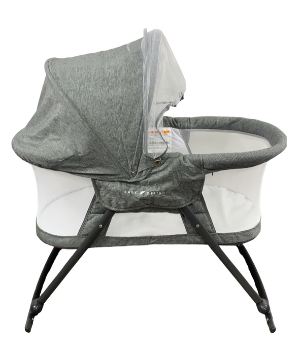 Shop Baby Delight Go With Me Slumber Deluxe Portable Rocking Bassinet, Charcoal Tweed at Goodbuygears