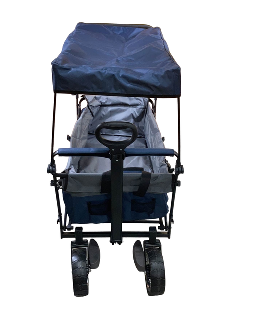Shop Wonderfold S4 Push & Pull Premium Utility Folding Wagon with Canopy, S Series, Navy at Goodbuygears