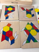secondhand Melissa & Doug Pattern Blocks And Boards