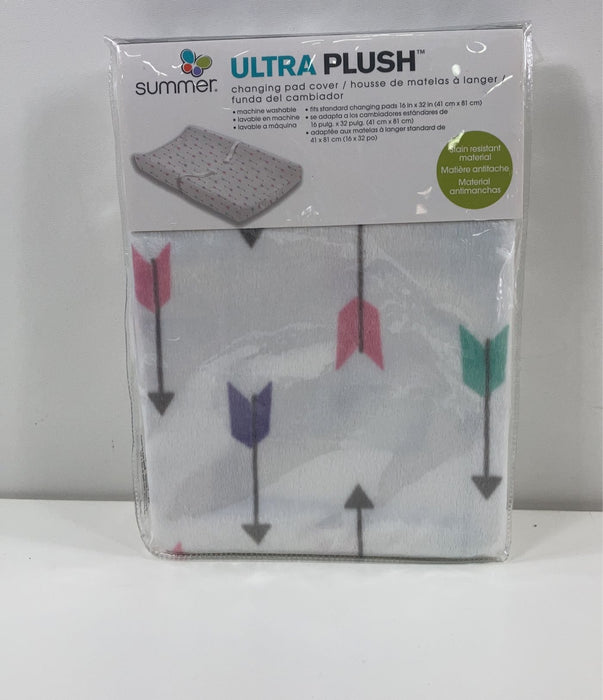 used Summer Infant Ultra Plush Changing Pad Cover, Girly Arrows