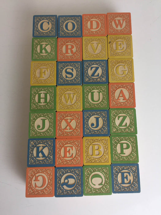 used Uncle Goose Alphabet Blocks