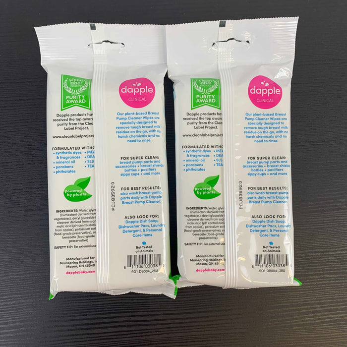 secondhand Dapple Baby Plant Based Breast Pump Cleaner Wipes
