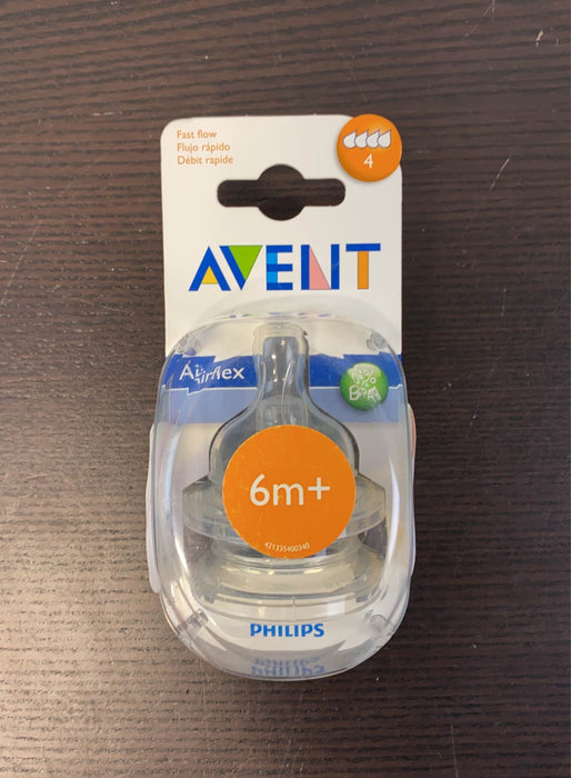 used Philips Avent Air flex Fast Flow Silicone Nipples