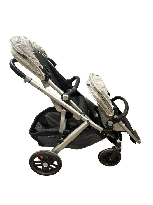 Shop UPPAbaby VISTA V2 Double Stroller, 2019, Sierra (Dune Knit) at Goodbuygears