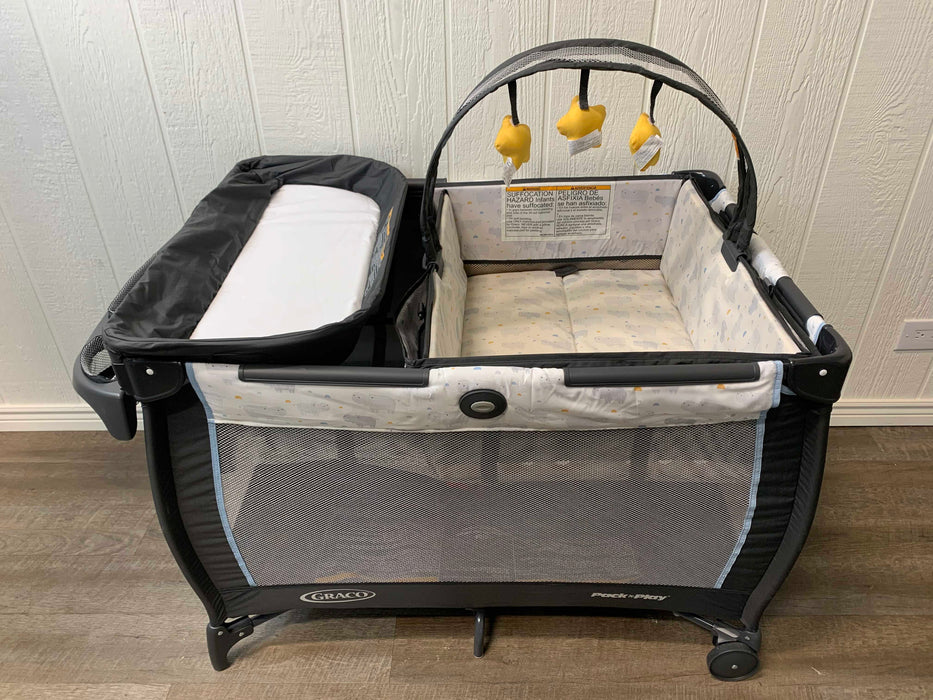 used Graco Anywhere Dreamer Playard With Bassinet, Hattie