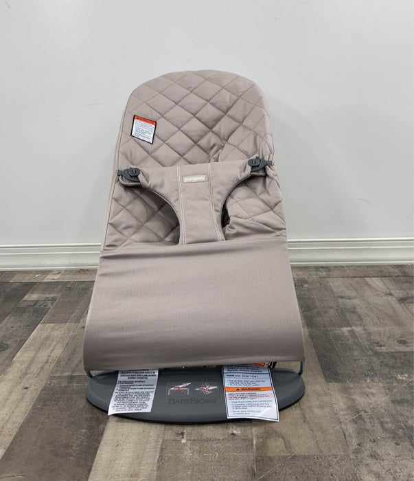 Shop BabyBjorn Bouncer Bliss, Sand Gray, Cotton at Goodbuygears