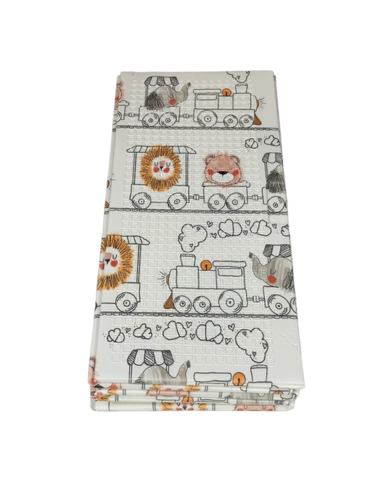 Shop JumpOff Jo Large Waterproof Foam Padded Playmat, Zoo Train Design at Goodbuygears