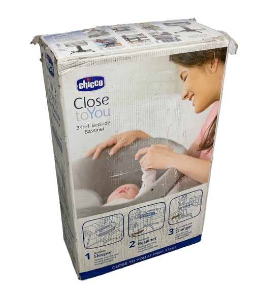 Shop Chicco Close To You 3-in-1 Bedside Bassinet, Heather Grey at Goodbuygears