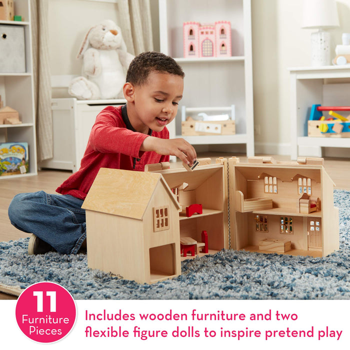 Melissa & Doug Fold & Go Dollhouse