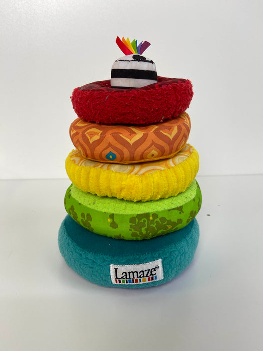 used Lamaze Rainbow Stacking Rings