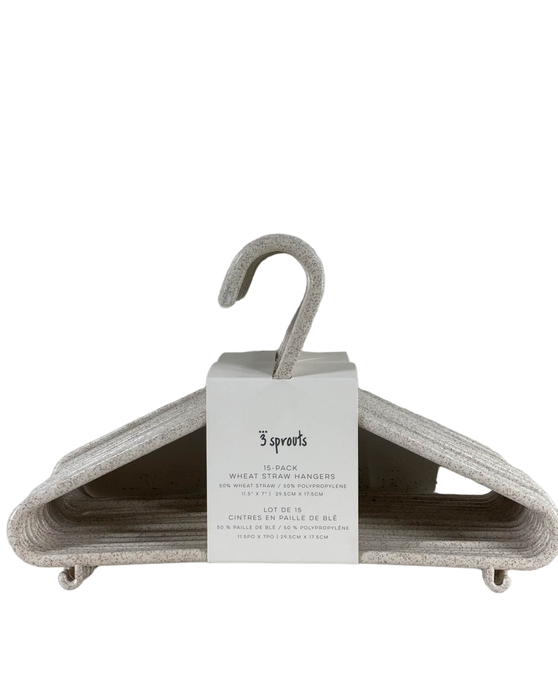 secondhand 3 Sprouts 15 Pack Baby Wheat Straw Plastic Hangers