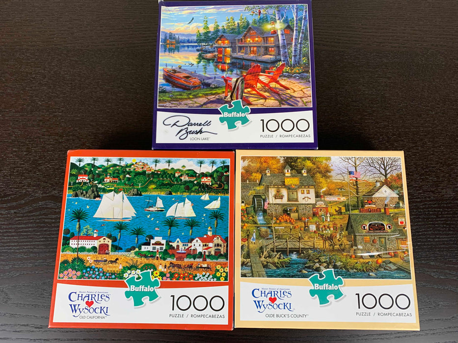 used BUNDLE Jigsaw Puzzles