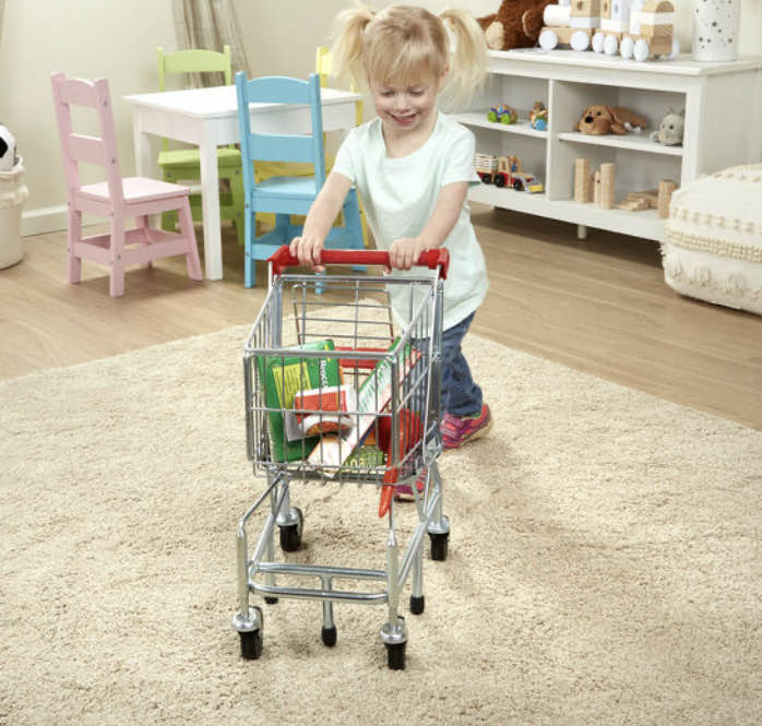 secondhand Melissa & Doug Toy Shopping Cart