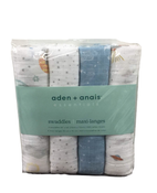 used Aden + Anais Cotton Muslin Swaddle, 4pk, Space Explorers