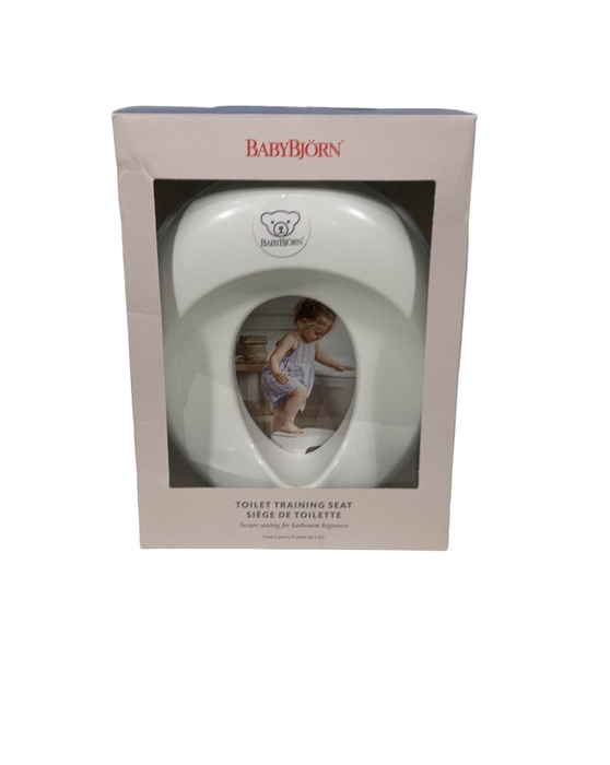 used BabyBjorn Toilet Training Seat, White/Gray