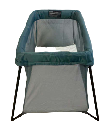 Shop BabyBjorn Travel Crib Light Bundle with Fitted Sheet, Dark Green at Goodbuygears