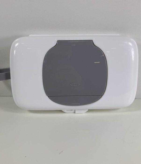 used OXO Tot On-The-Go Wipes Dispenser, Grey