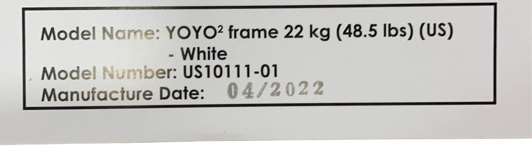 Shop Babyzen YOYO2 Stroller Frame, White, 2022 at Goodbuygears
