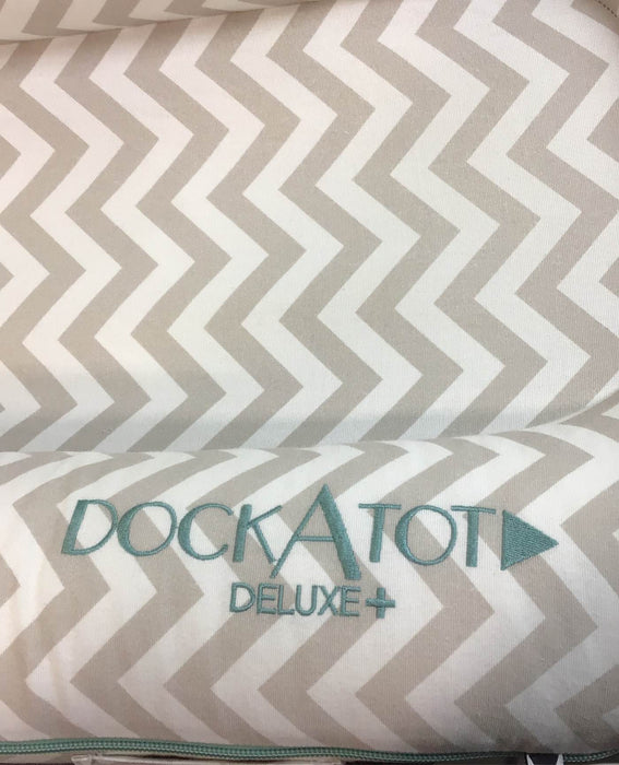 Shop DockATot Deluxe+ Dock, Silver Lining (Chevron) at Goodbuygears