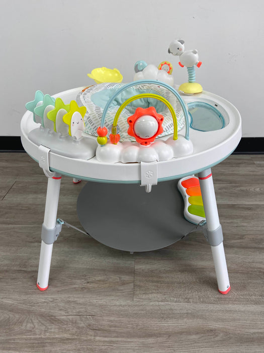 secondhand Skip Hop Explore and More Baby's View 3-Stage Activity Center, Silver Lining Cloud