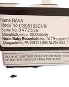 Shop Nuna RAVA Convertible Car Seat, Caviar, 2023 at Goodbuygears