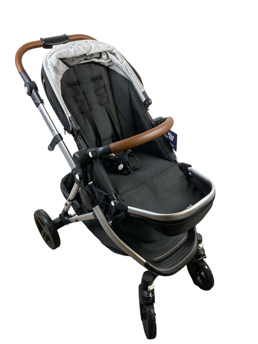Shop Mockingbird Single Stroller, 2021, Black, Watercolor Drops, Silver With Penny Leather at Goodbuygears