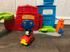 secondhand VTech Go! Go! Smart Wheels Mickey Mouse Silly Slides Fire Station